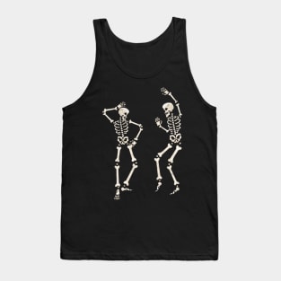 Halloween Dancing Skeletons Tank Top